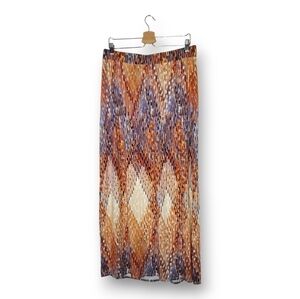 LANE Bryant Multicolor Boho Maxi Skirt Plus Size 14/16